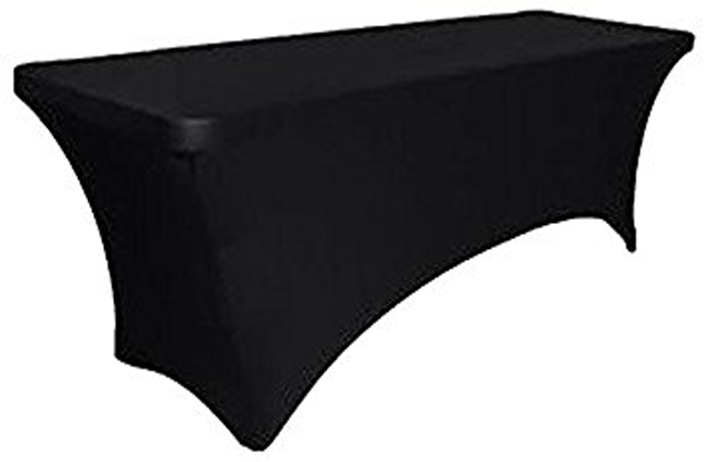 Nappe lycra de couleur noir
Pour table de 1,80 mètre 