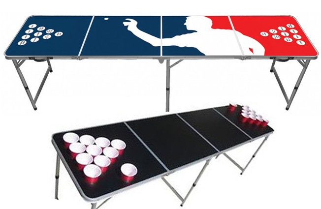 Le beer pong est le plus célèbres des jeux de boisson des étudiants américaines .
Dimension de la table ouverte 240x60cm
fourni avec 4 balles 
GOBELET NON FOURNI