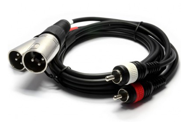 Cable XLR male vers RCA MALE